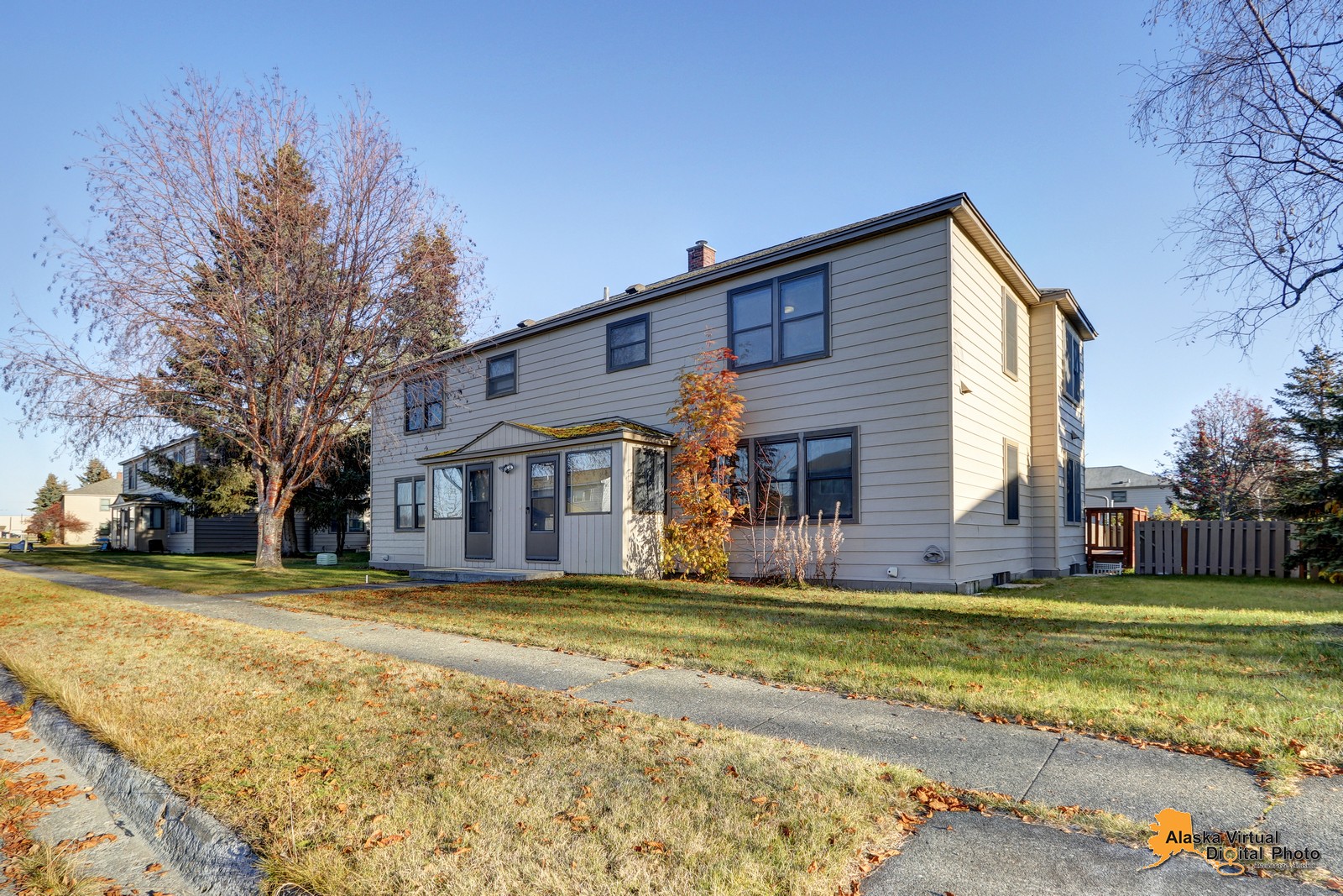 exterior of denali home in fall