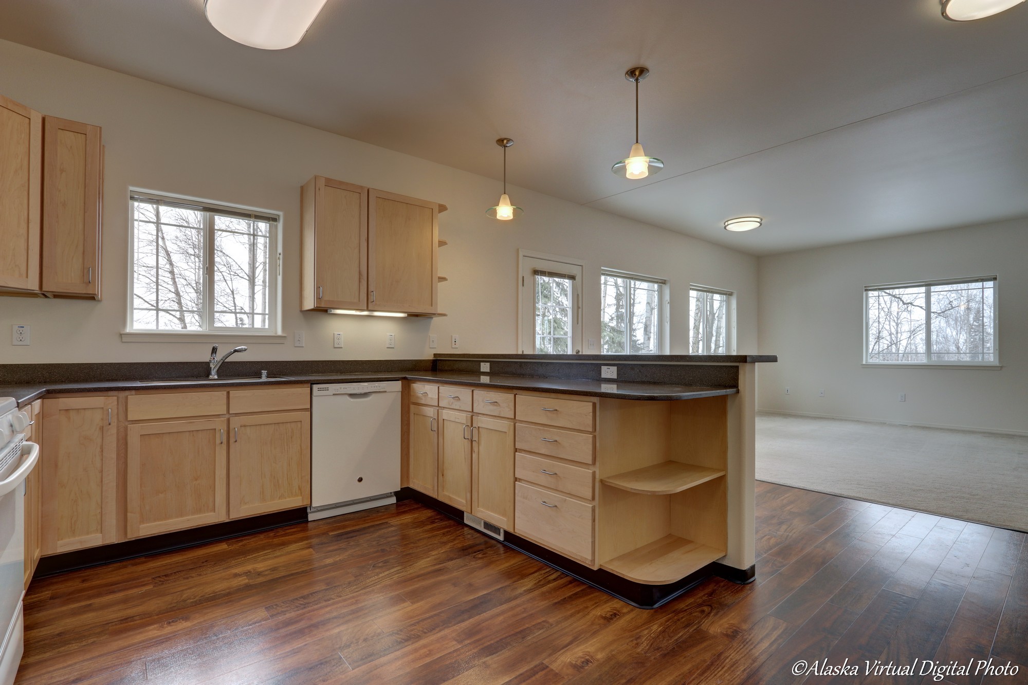 open concept kitchen