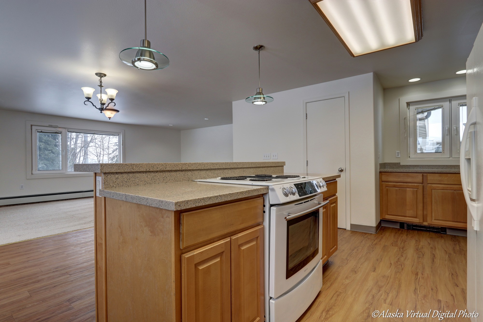 Open concept kitchen