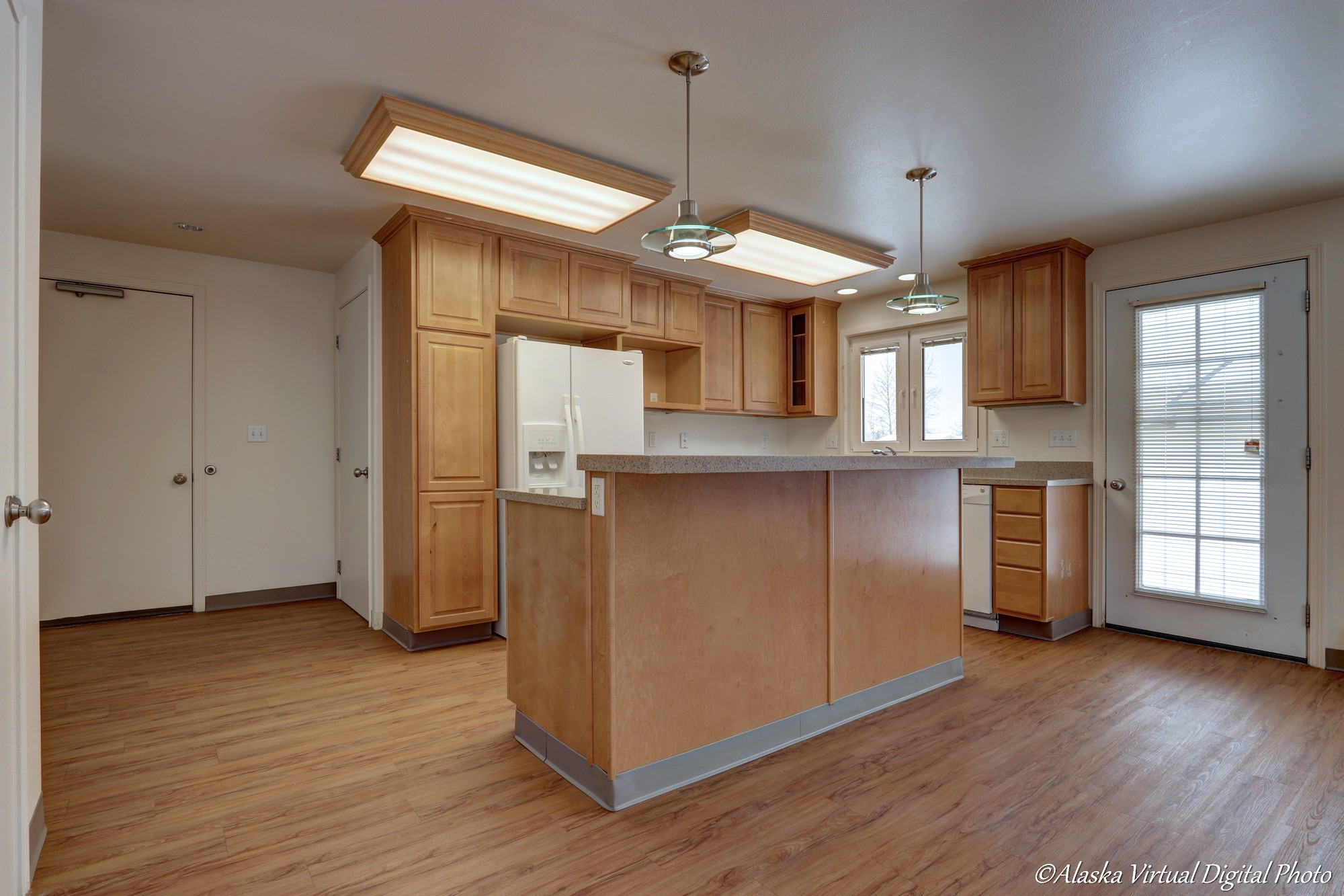 open concept kitchen island