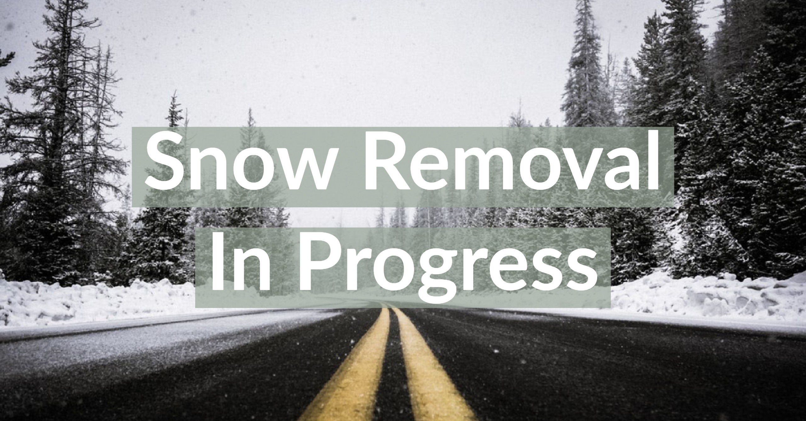 Image of road cleared of snow