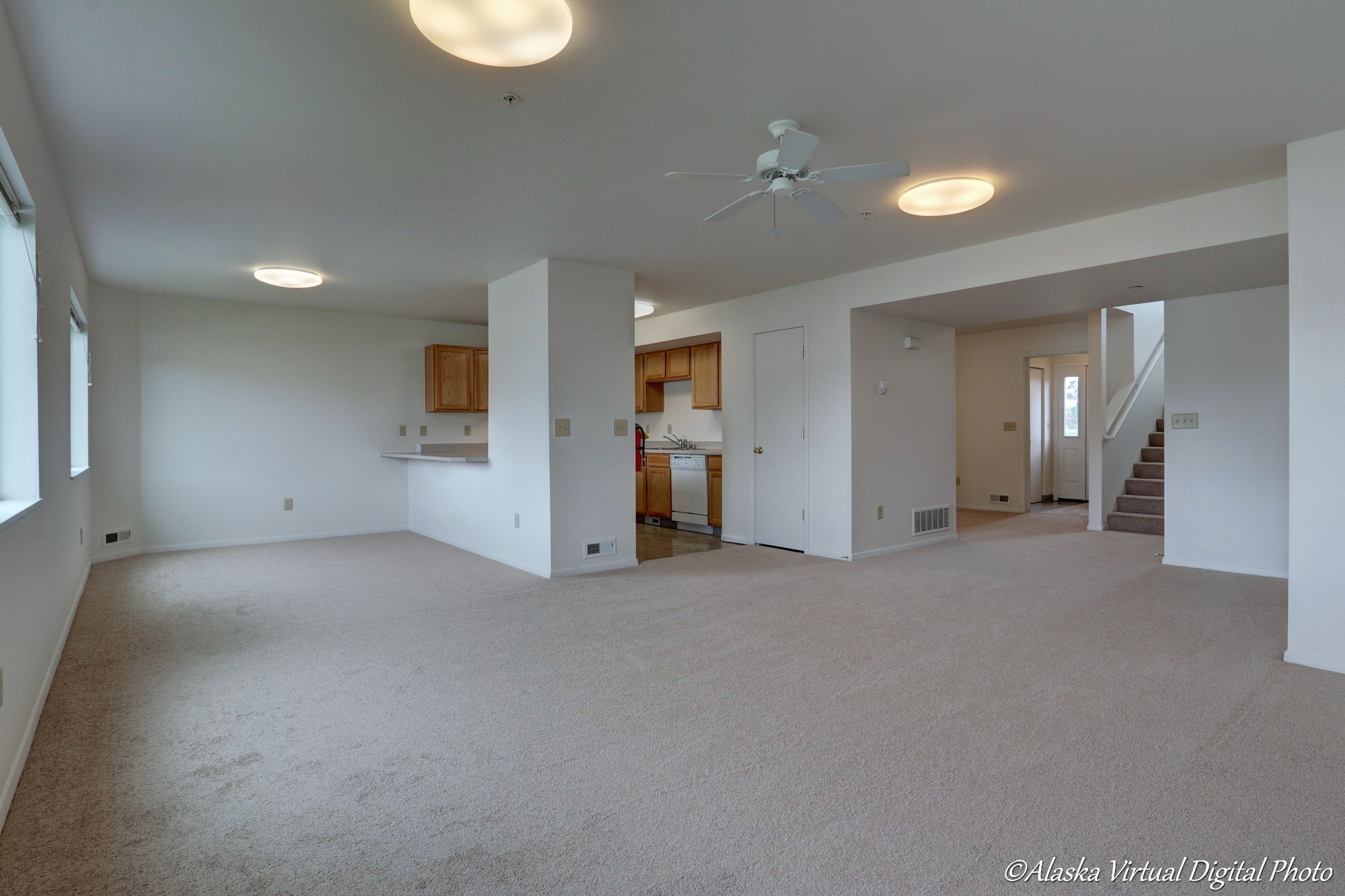 Photo of Kitchen and Living Area