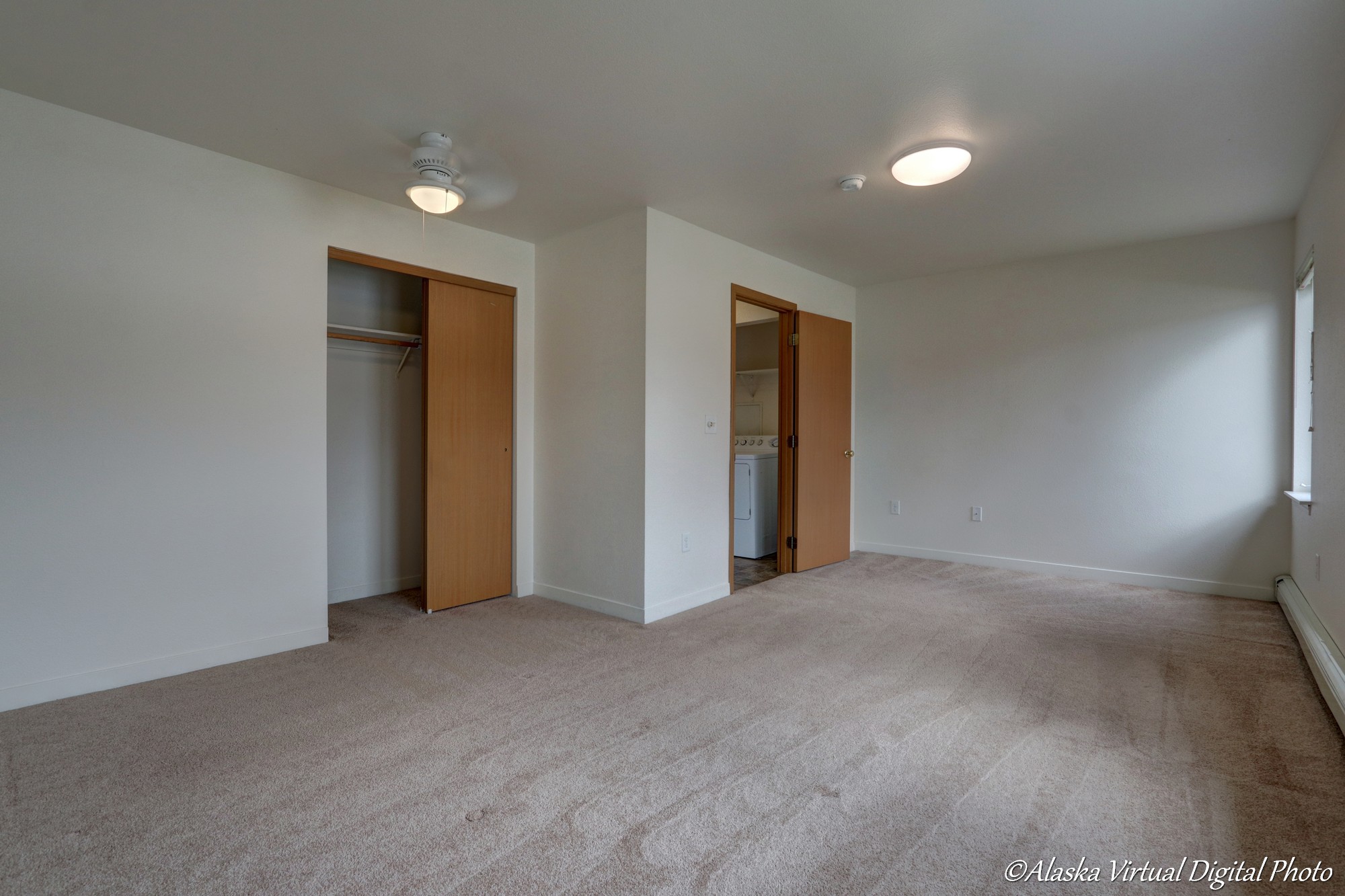 Photo of bedroom with closet