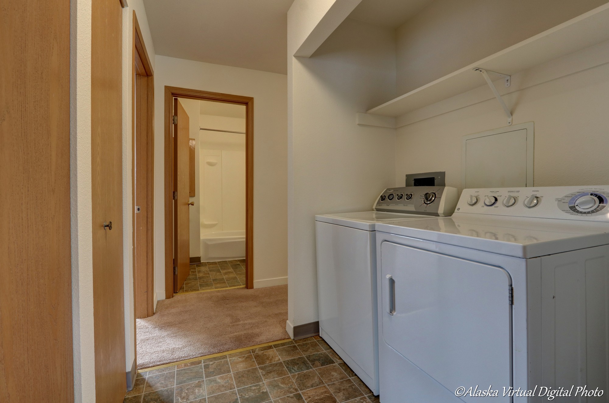 Photo of washer and dryer set in laundry room