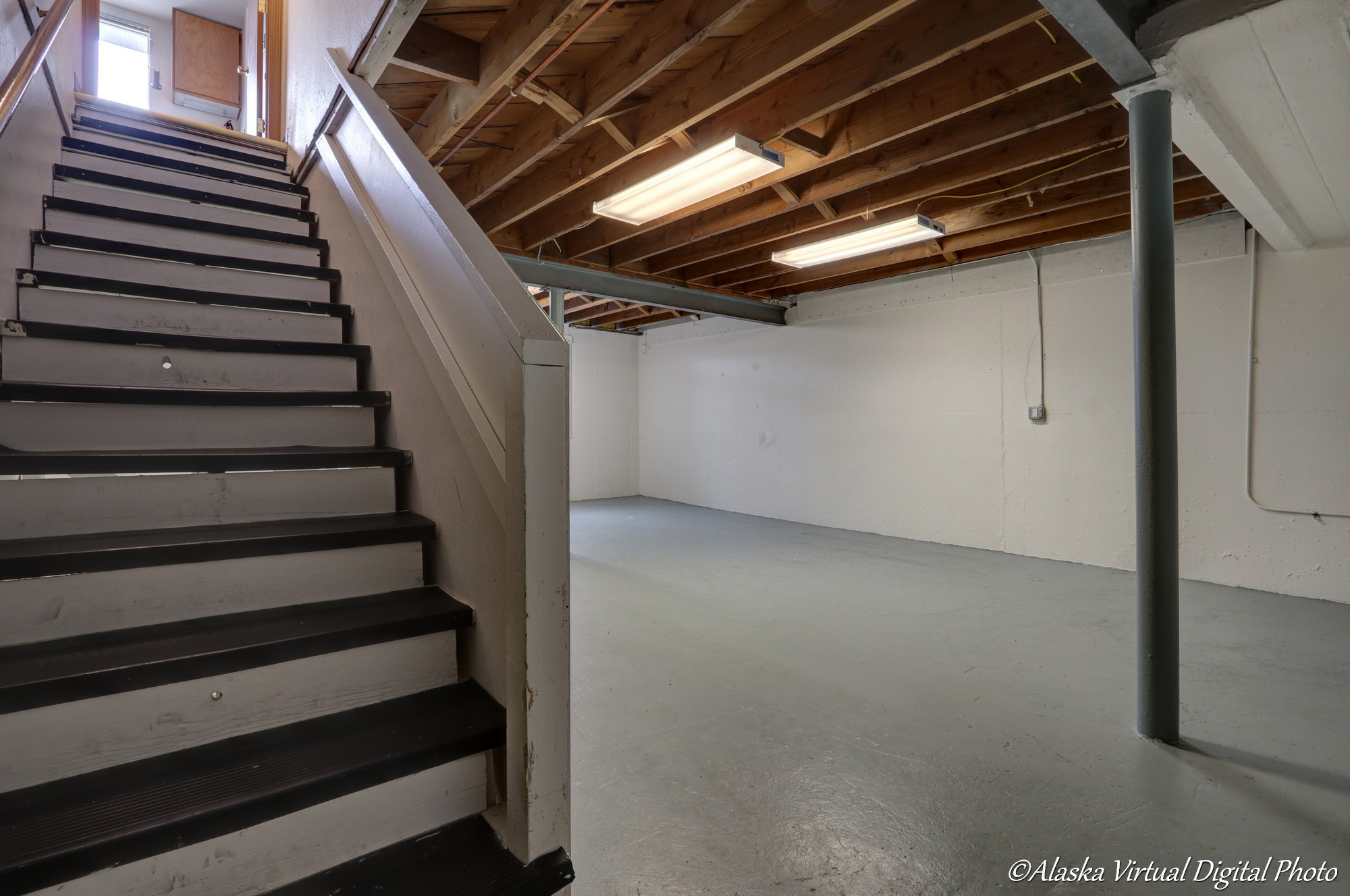 Photo of Basement looking up stairs