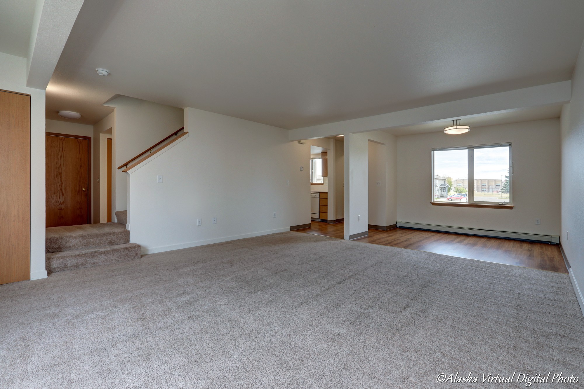 Photo of living room and dining room