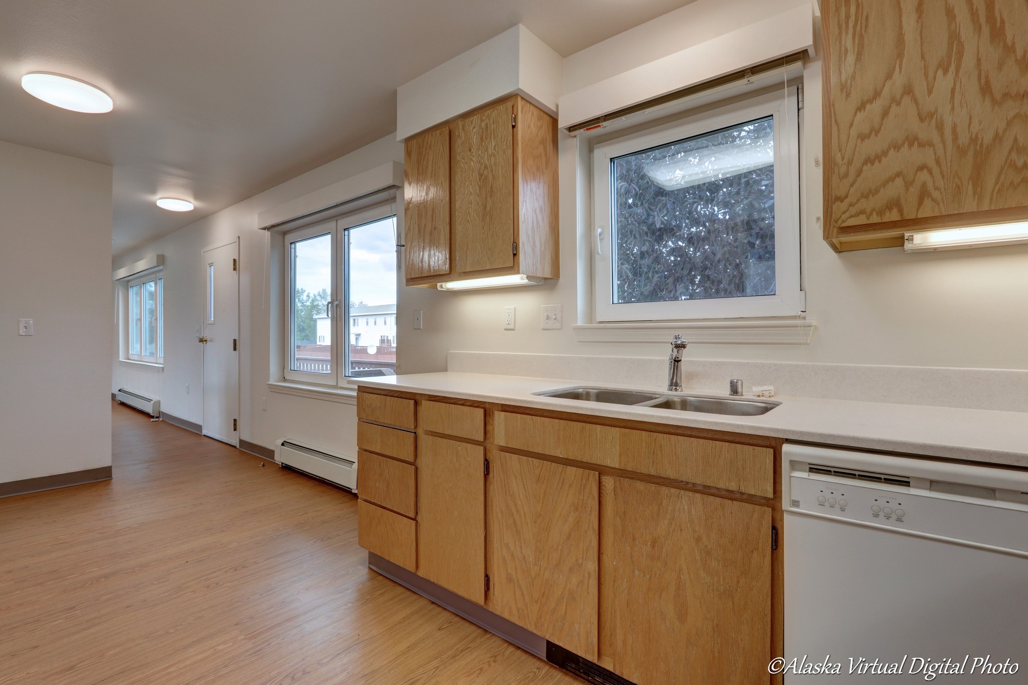 Photo of kitchen with window over sink