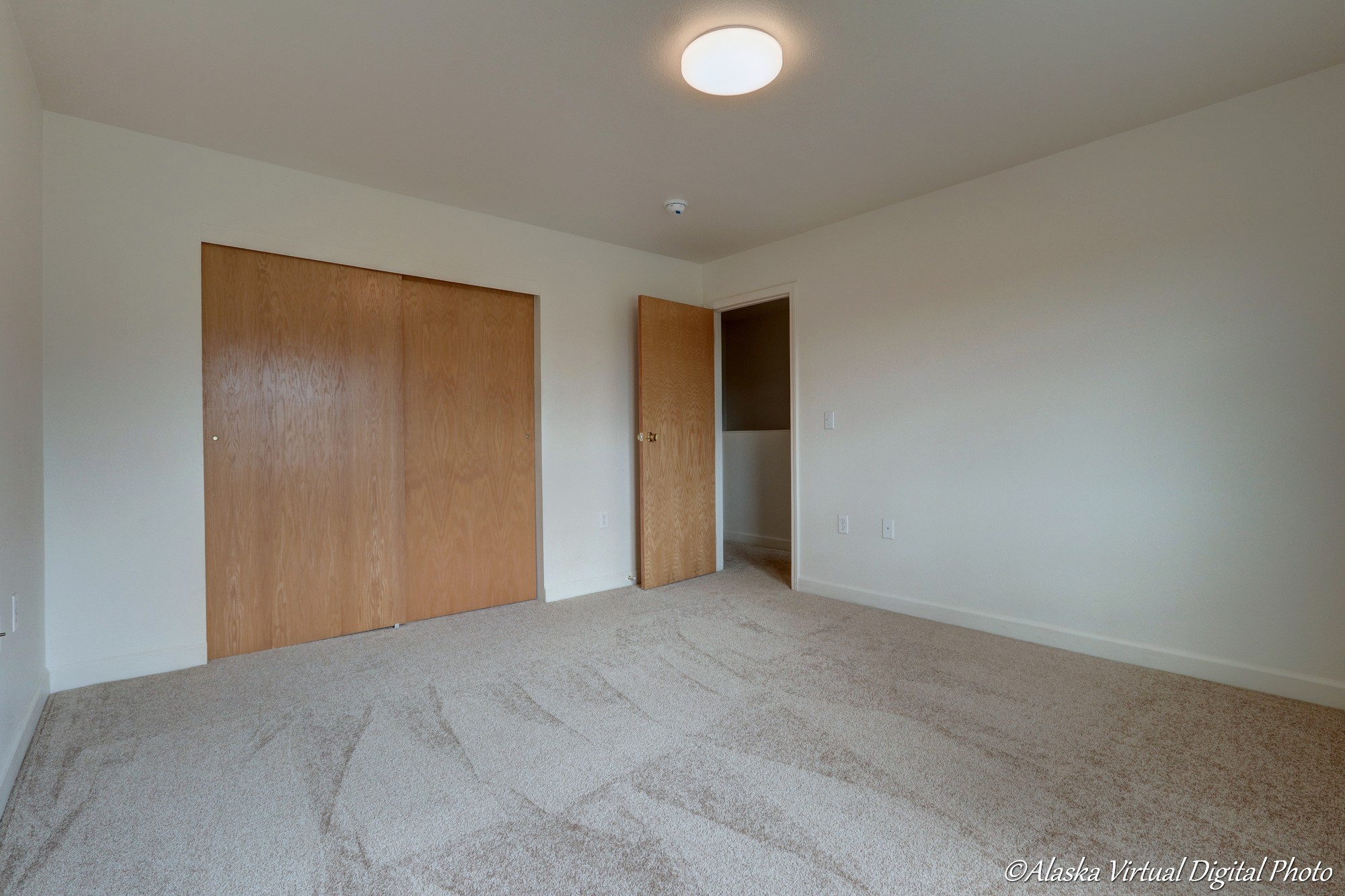 Photo of closets in bedroom