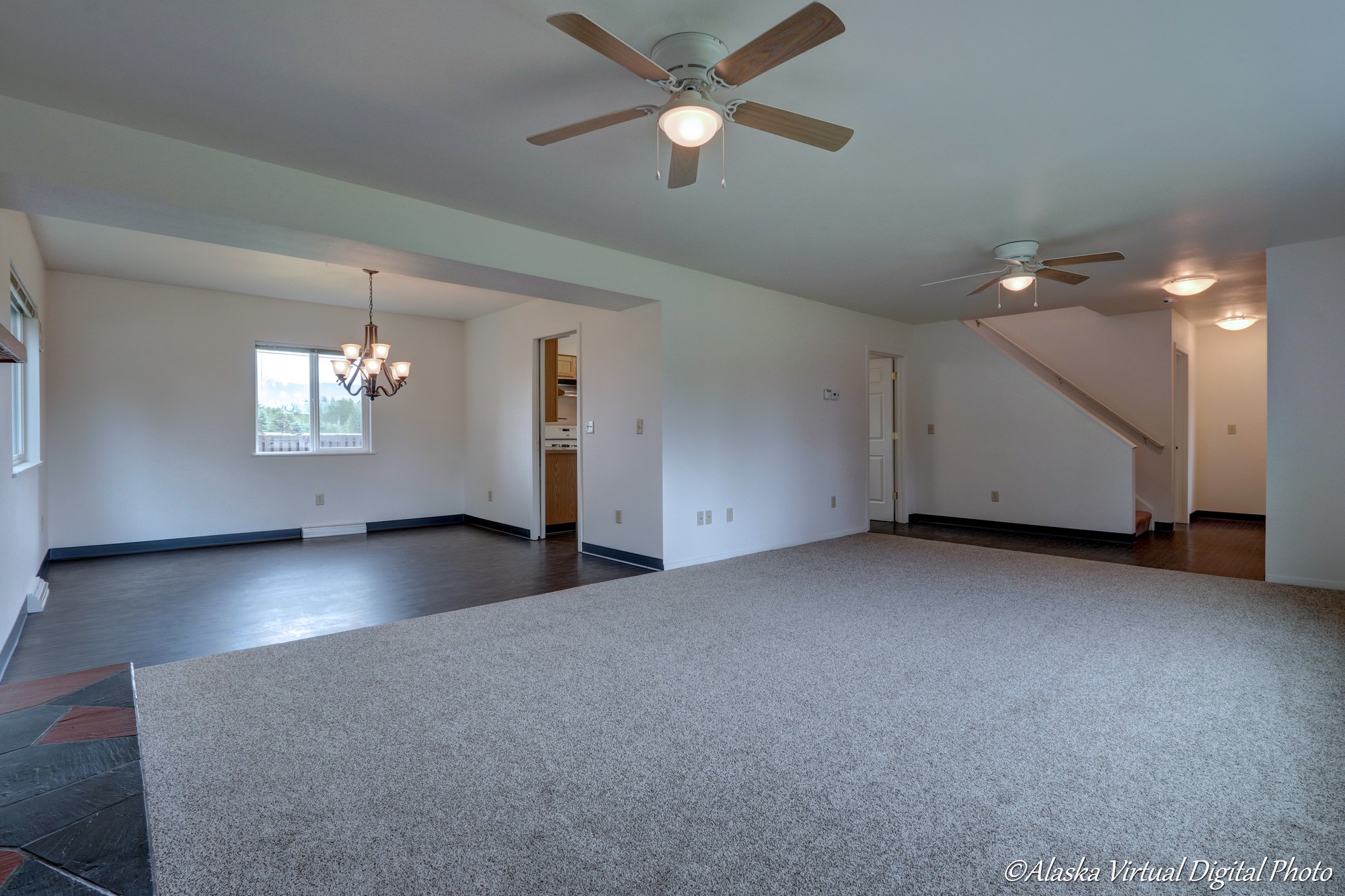 View of dining room from living room