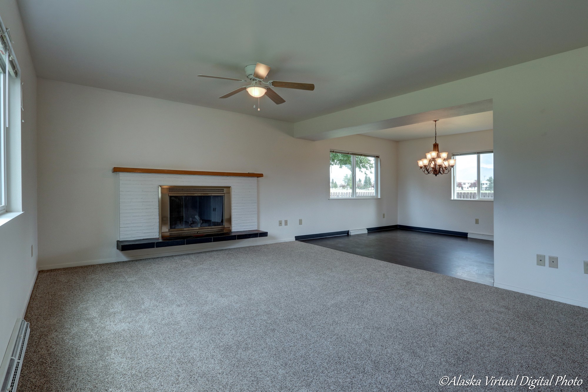 Photo of living room and dining room