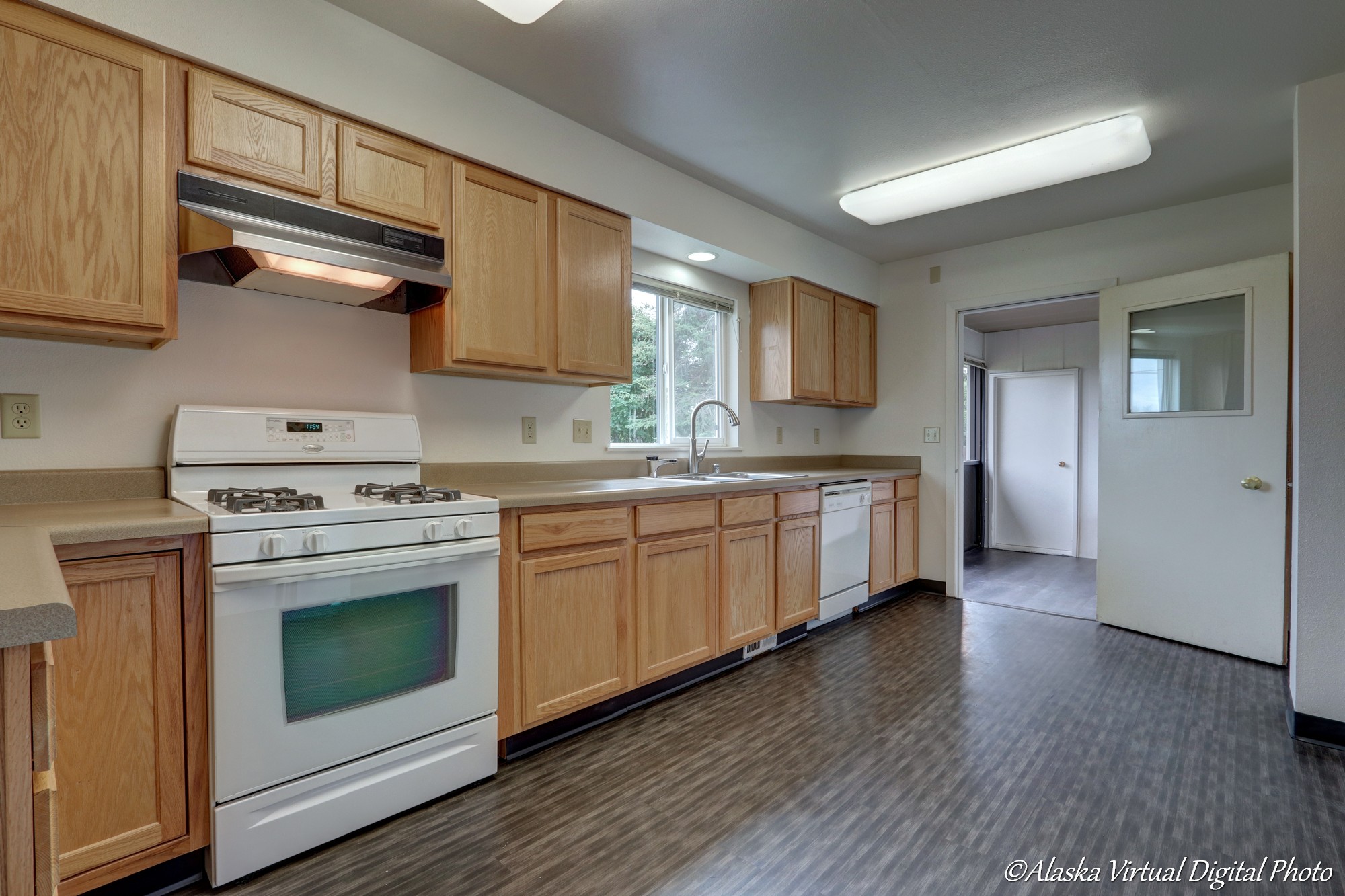 Photo of Kitchen leading into mud room