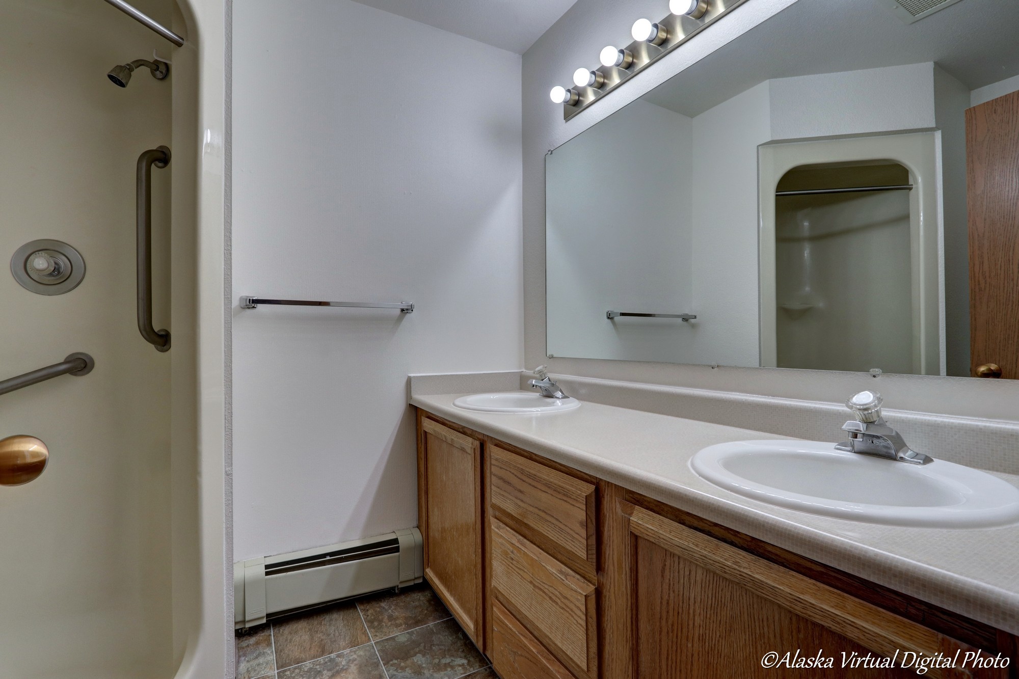 Photo of Master Bath with double sinks