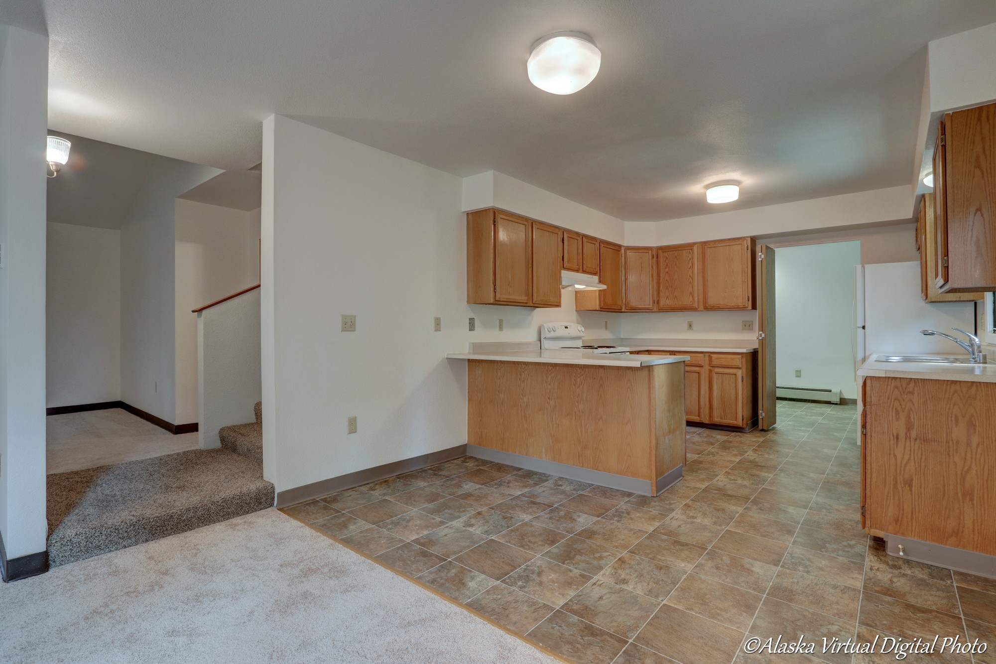 Photo of Kitchen taken from living room