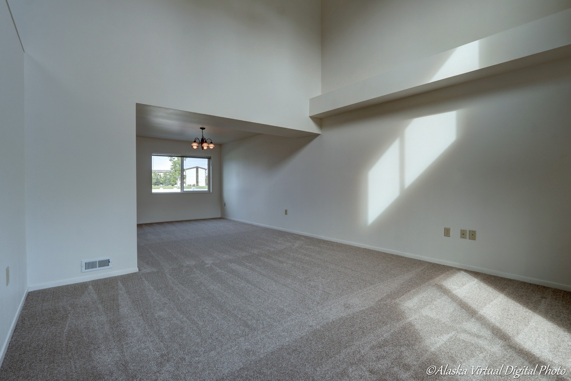 View from Living room to dining room