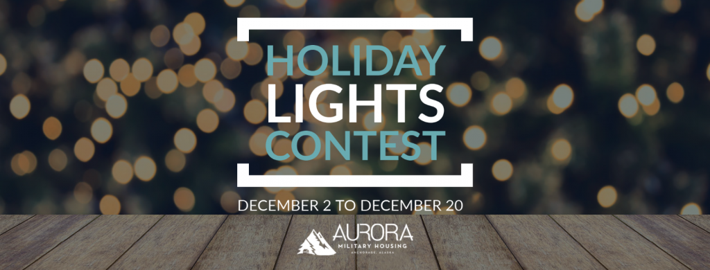 holiday lights contest graphic announcement