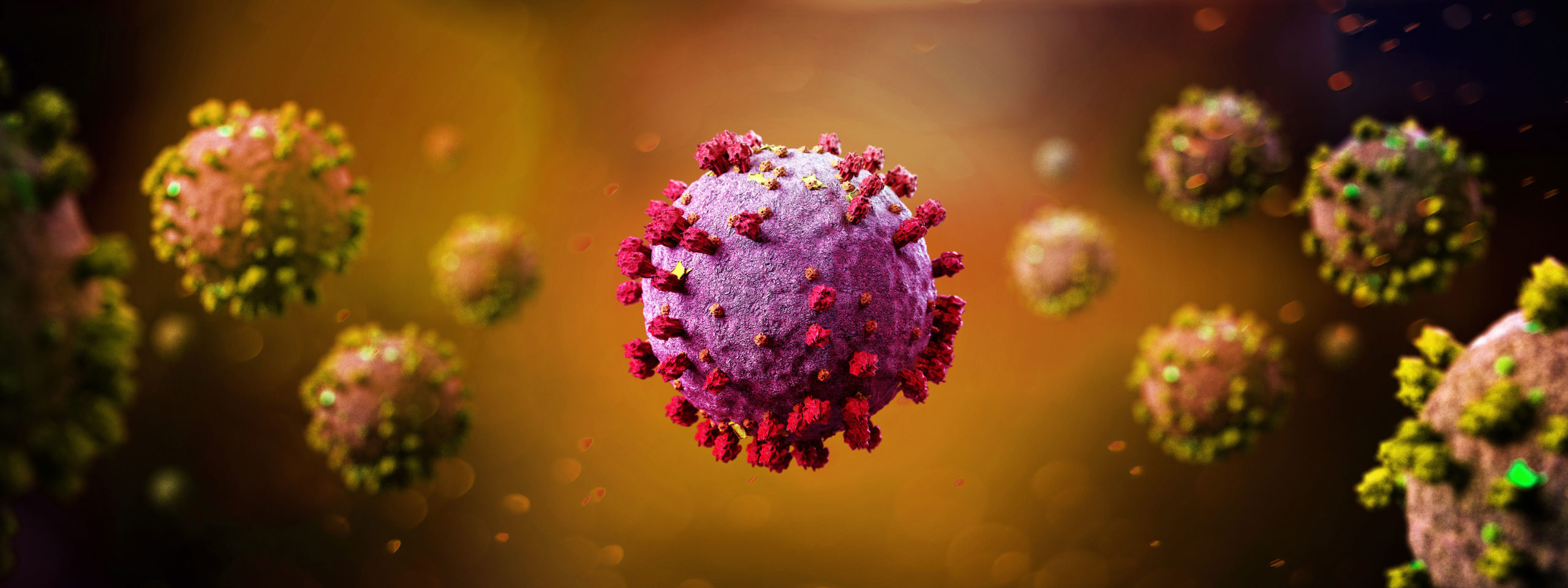 Stylized image of coronavirus