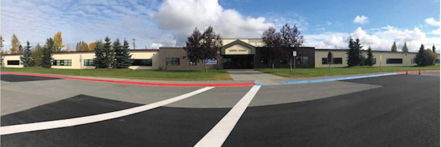 Front entrance to Aurora Elementary