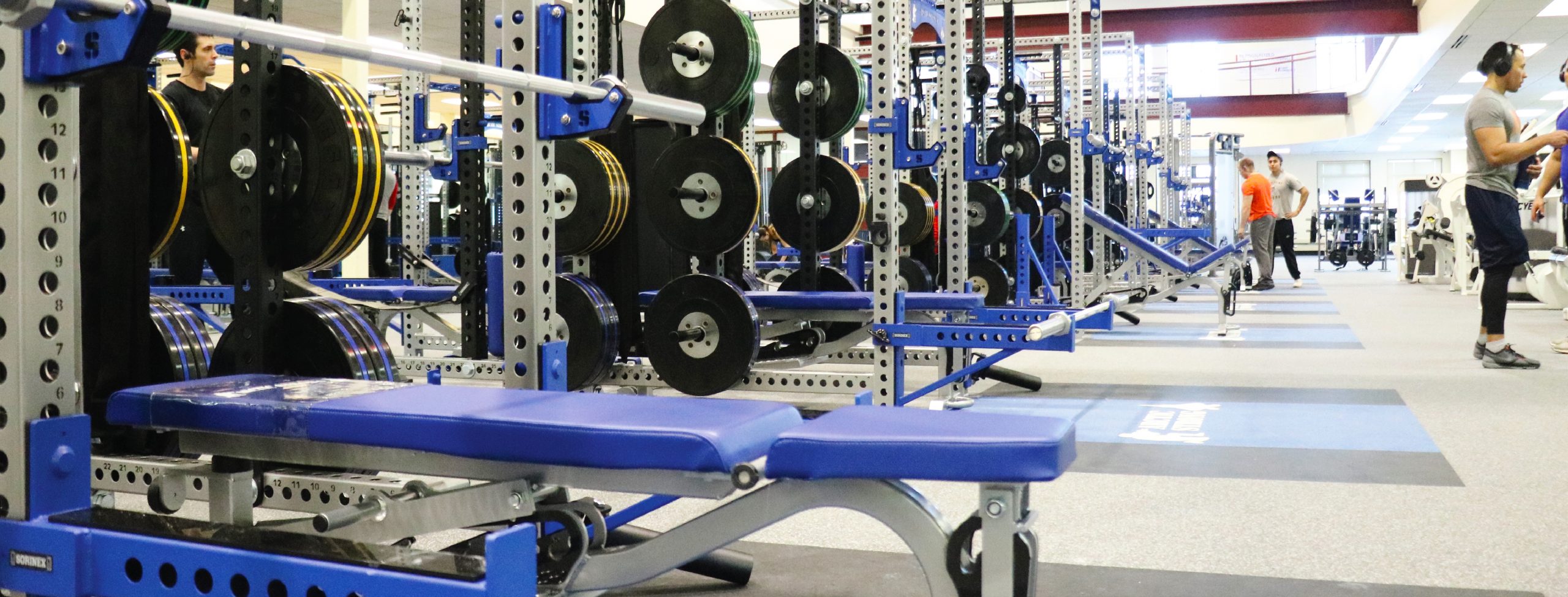 close up of weight training equipment