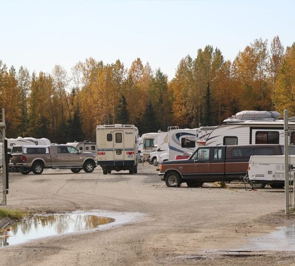 RV parked in JBER facilit